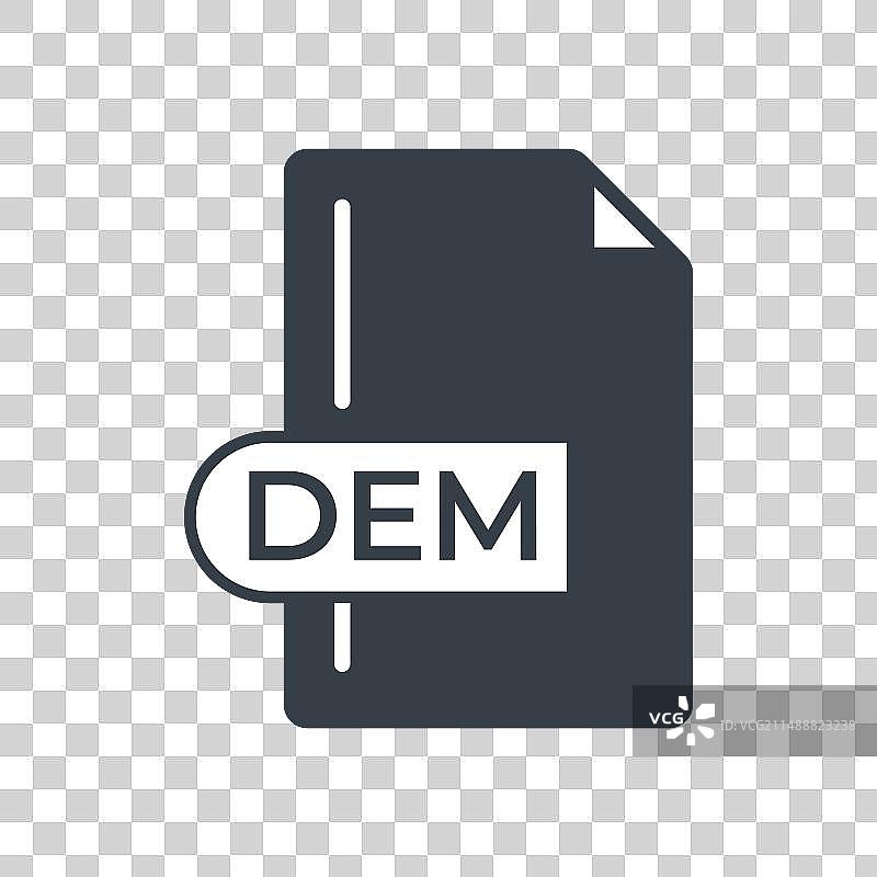 DEM文件格式图标图片素材