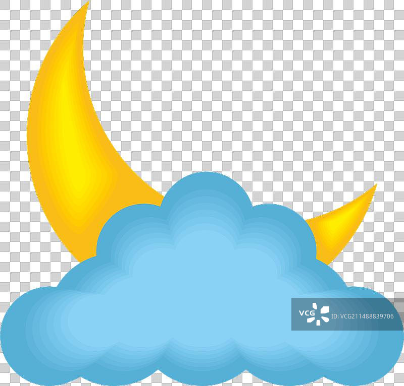 半月天气图片素材