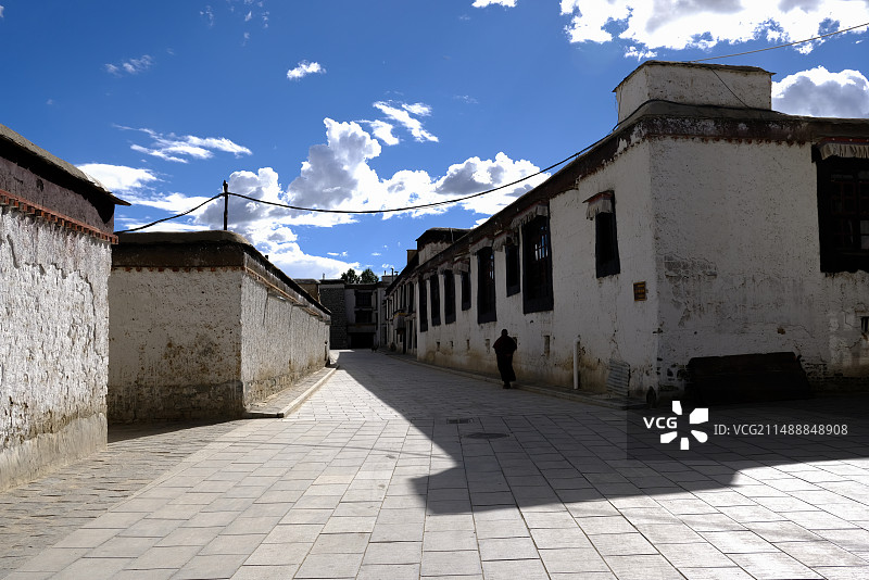 扎什伦布寺 西藏日喀则 寺庙 扎什伦布寺一角 旅游景点图片素材