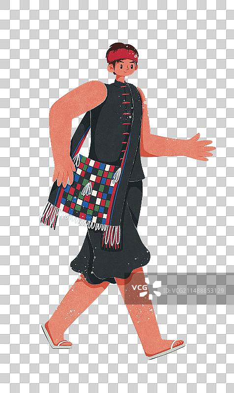 哈尼族服饰男性图片素材