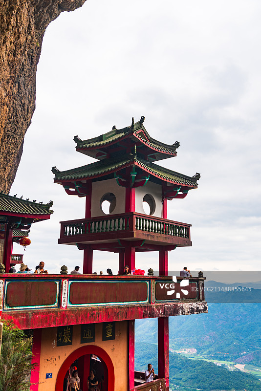 福建漳州和平县灵通山悬空寺图片素材