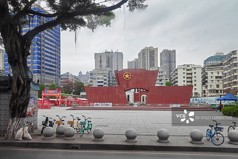 “团一大”纪念广场，中国社会主义青年团第一次全国代表大会纪念馆图片素材