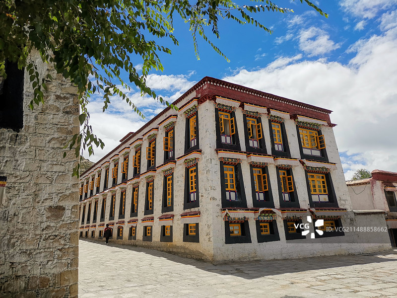西藏拉萨色拉寺内建筑图片素材