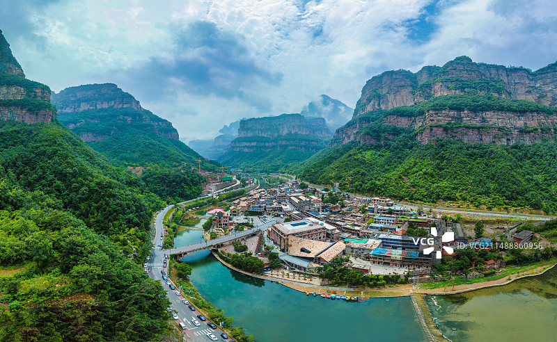 太行山石板岩村拍摄于林州图片素材