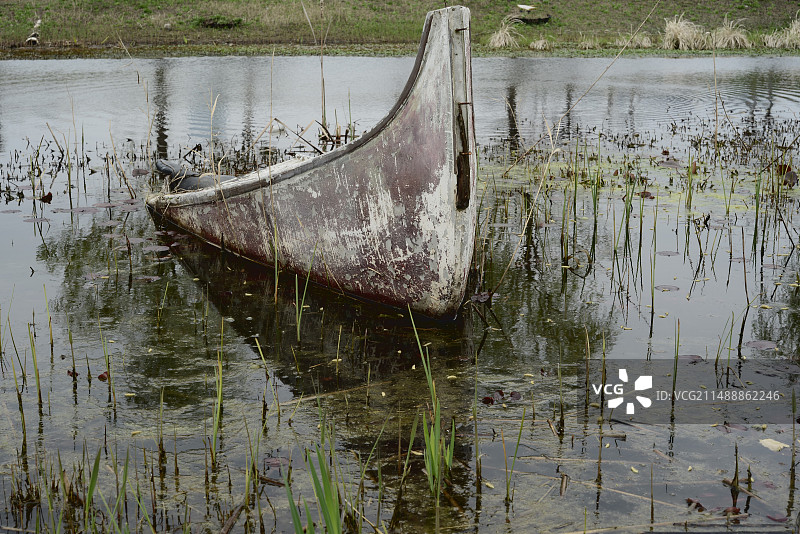 湖面上的船图片素材