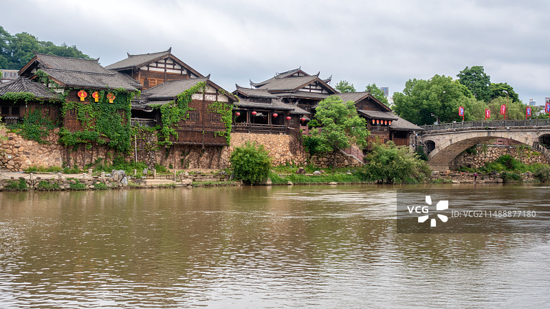 福建长汀古城 龙岩 汀州古城图片素材