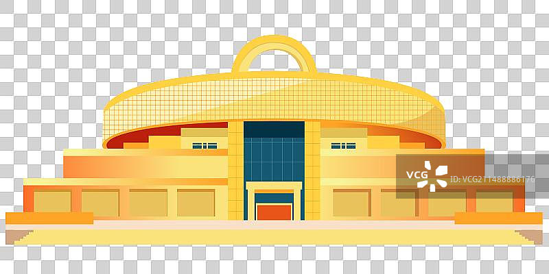 上海博物馆上海建筑矢量插画图片素材