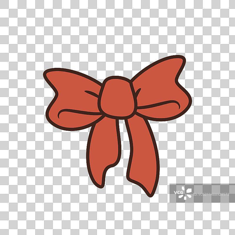 孤立的礼物蝴蝶结图标图片素材