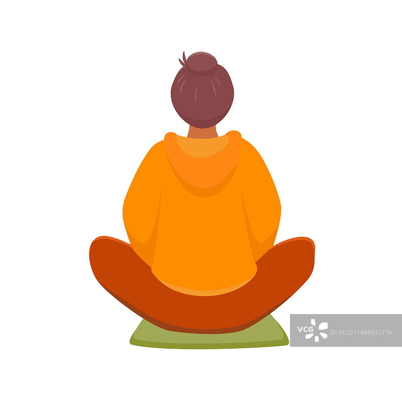 女人正在练习冥想图片素材