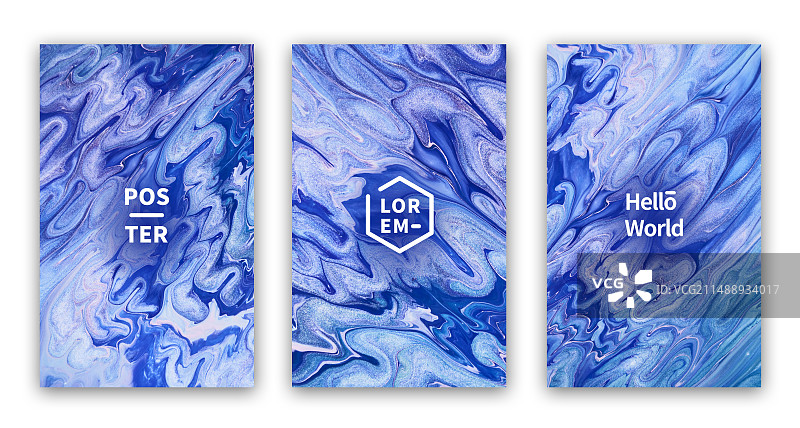 自然抽象流体艺术装饰海报图片素材