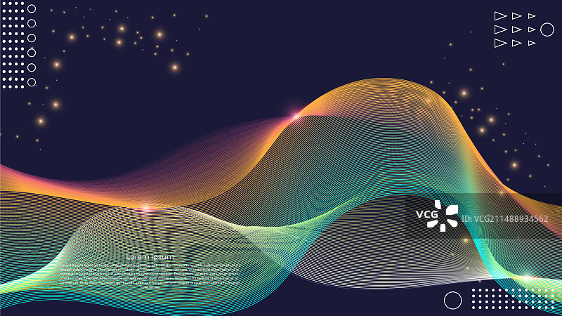 抽象线条波浪背景设计图片素材