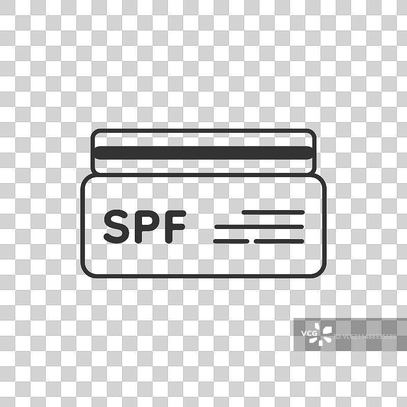 防晒霜罐图标图片素材