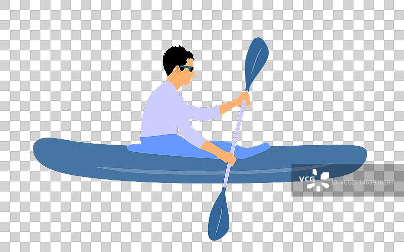 皮划艇运动男子图片素材