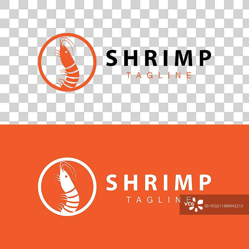 简约虾logo设计海鲜寿司图片素材