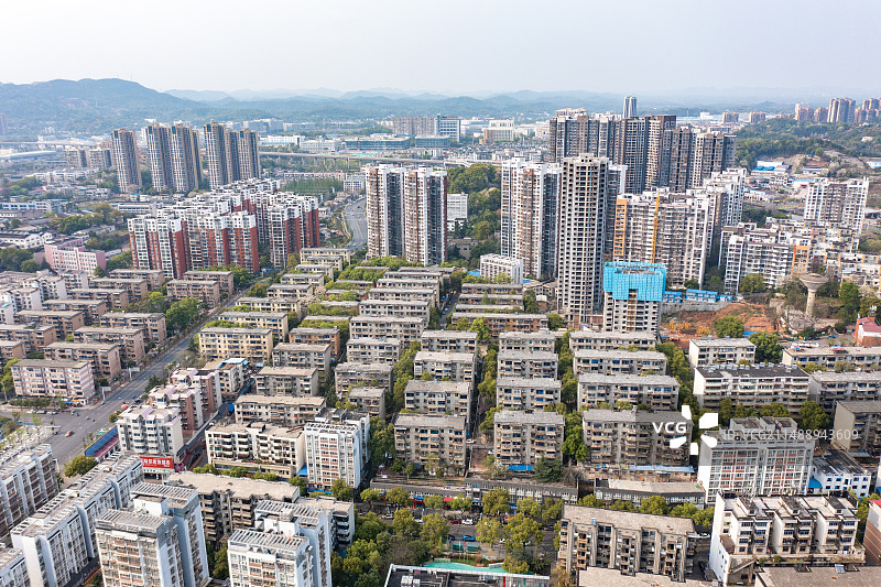 航拍湖南株洲城市风光图片素材