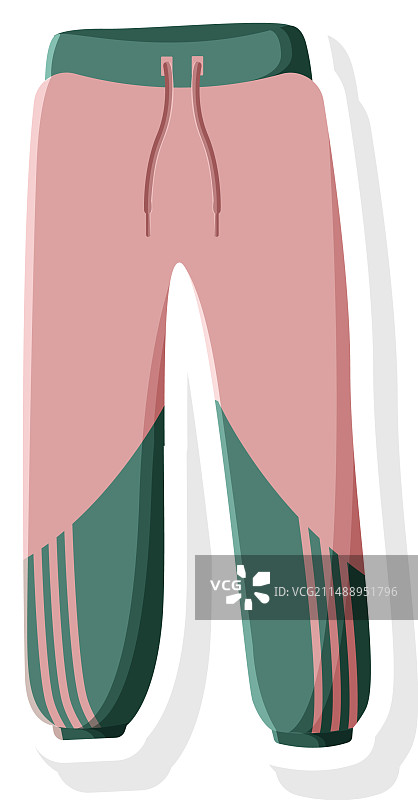 运动裤贴纸图片素材