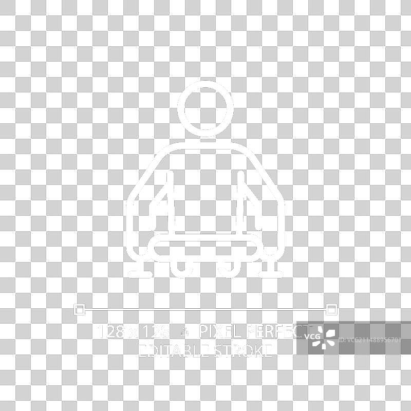 没有下肢的人白色线性图标图片素材