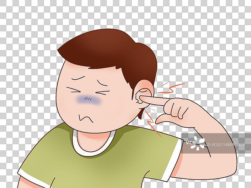 耳朵疼痛图片素材