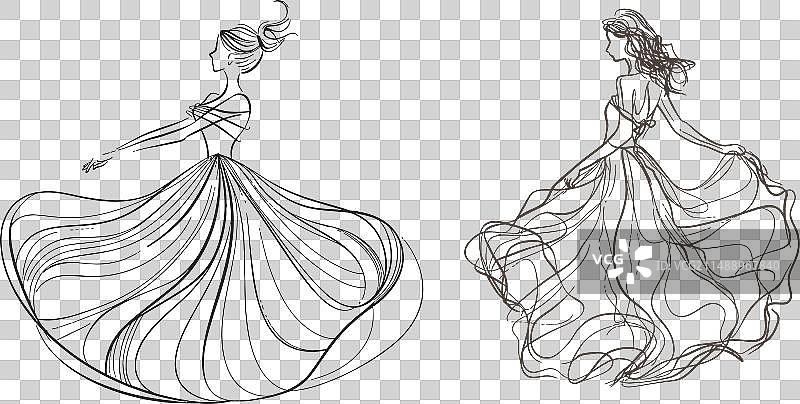 一个美丽的跳舞女人图片素材