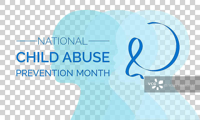 国家防止虐待儿童宣传月图片素材