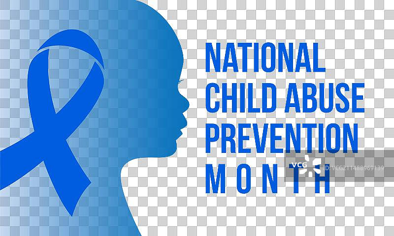 国家防止虐待儿童宣传月图片素材