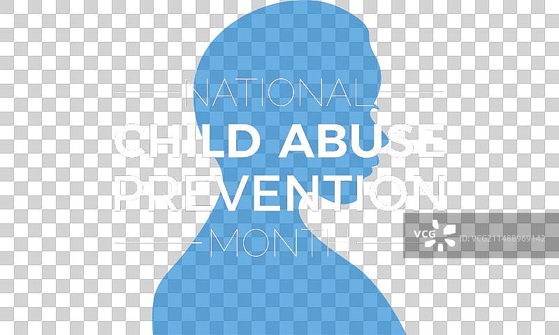 国家防止虐待儿童宣传月图片素材