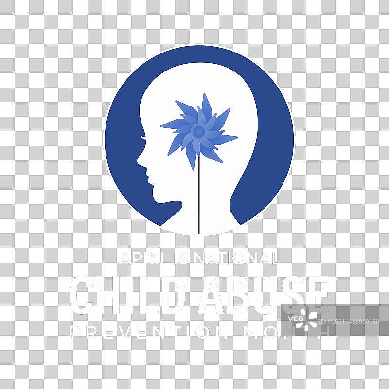 国家防止虐待儿童宣传月图片素材