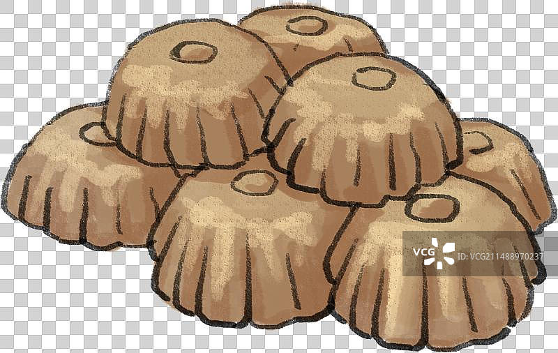 水墨风藏菜西藏美食酥酪糕插画图片素材