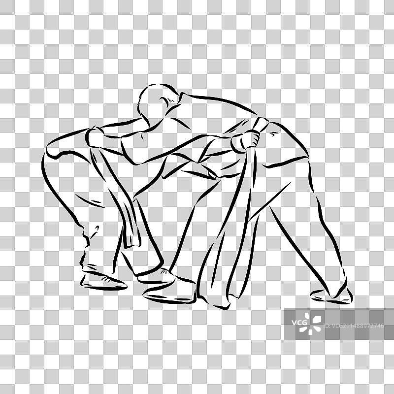 桑搏柔道摔跤教练腰带图片素材