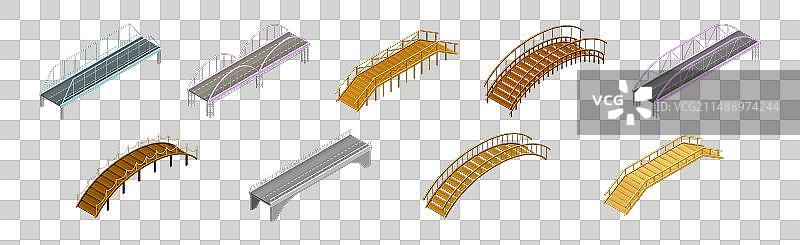 作为工业道路建设的固定桥梁图片素材