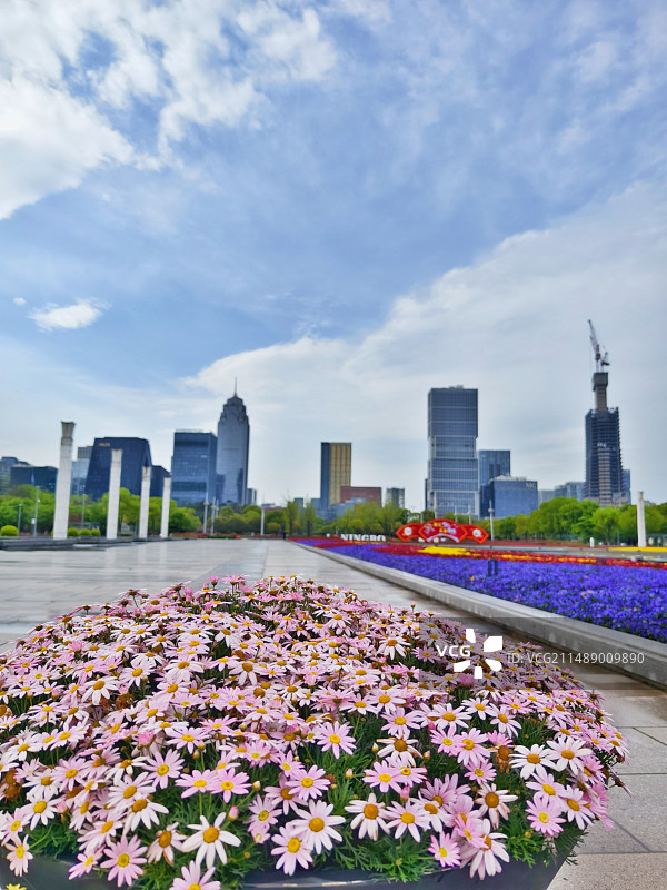 春天的城市图片素材