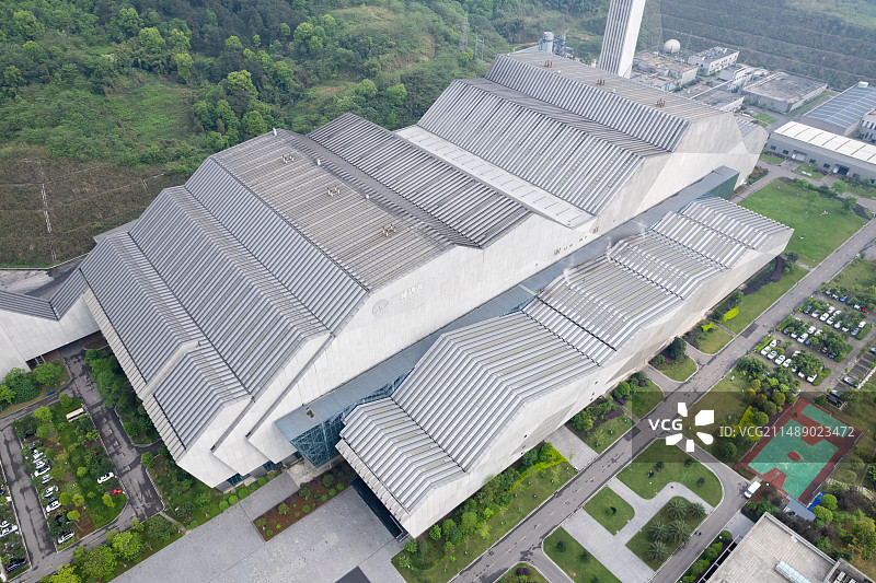 重庆市三峰百果园垃圾环保发电站厂房图片素材