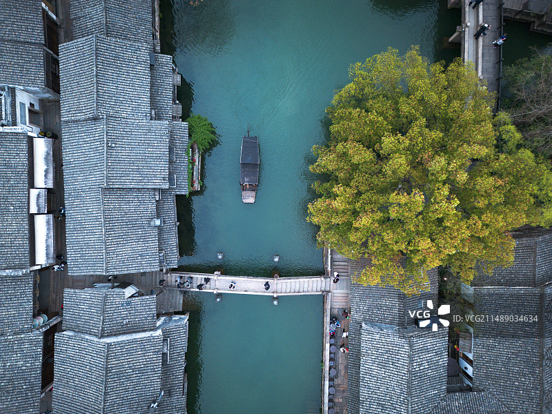 乌镇西栅航拍图片素材