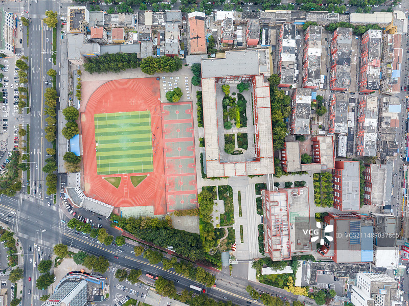 淄博市淄川区城市风景图片素材