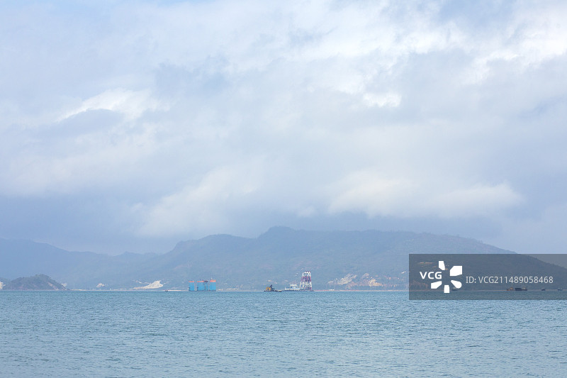 2024年海滨城市海岸线风光 绿水青山 和谐社会 美丽中国图片素材