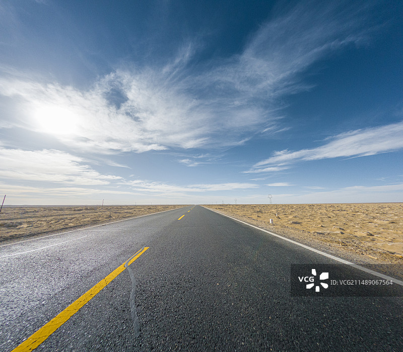 自然荒野区，汽车广告背景图，热门自驾公路，国道G219公路图片素材