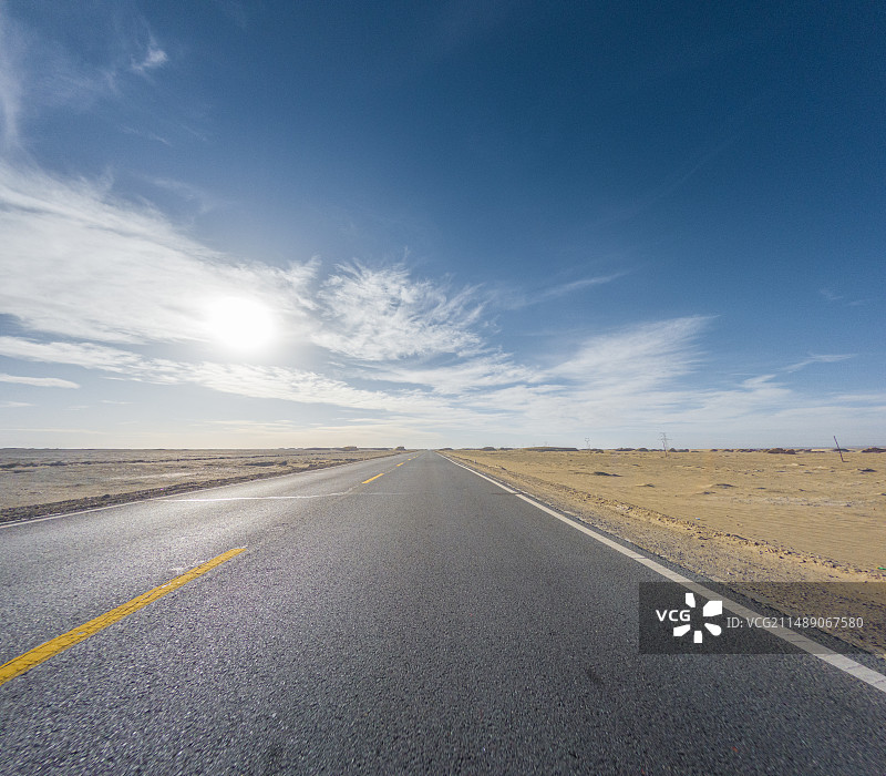 自然荒野区，汽车广告背景图，热门自驾公路，国道G219公路图片素材