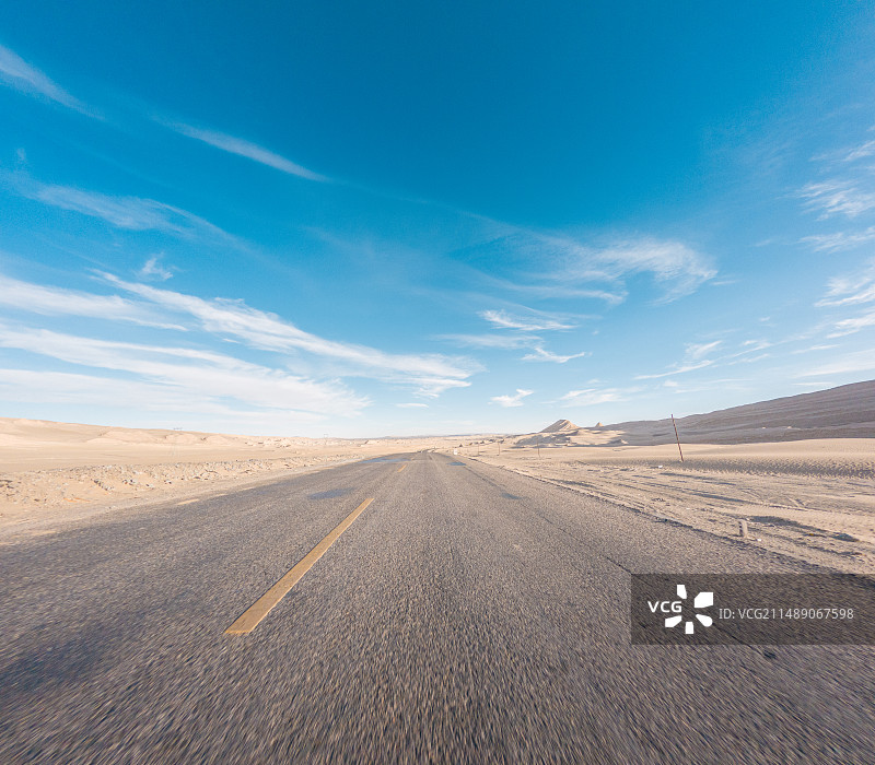 自然荒野区，汽车广告背景图，热门自驾公路，国道G219公路图片素材