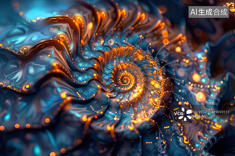 【AI数字艺术】抽象背景的全帧拍摄图片素材