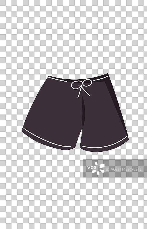 黑色短裤图片素材