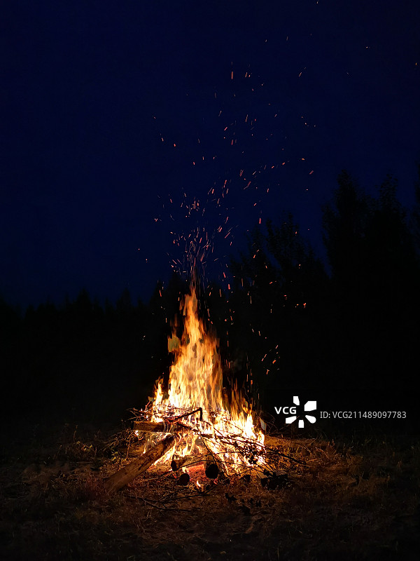 篝火内蒙图片素材