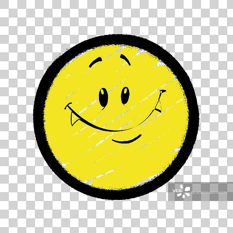 涂鸦：喷绘笑脸表情符号图片素材