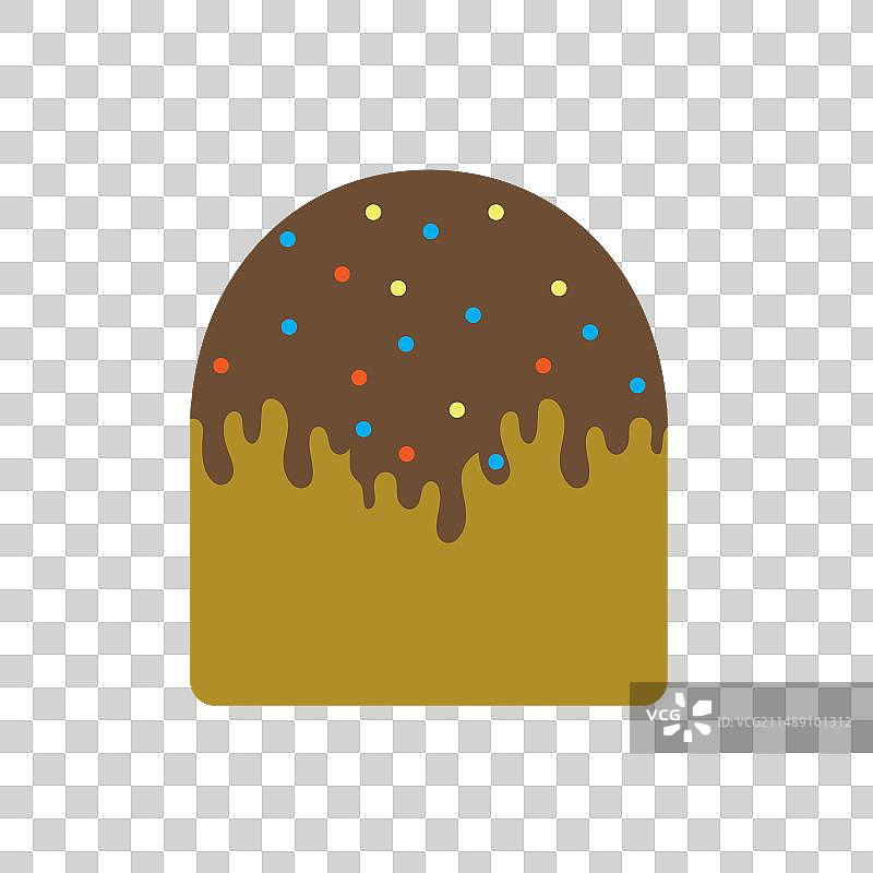 复活节蛋糕复活节明信片图片素材