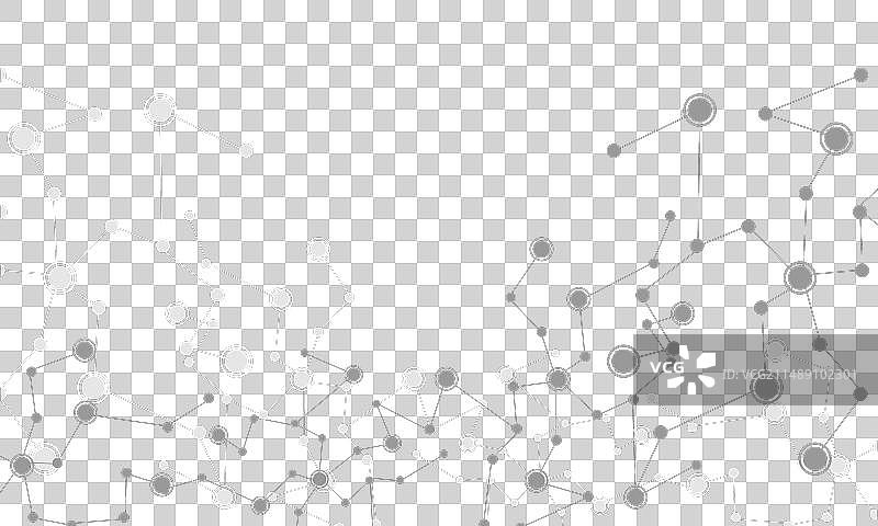 灰色抽象连接点线图片素材