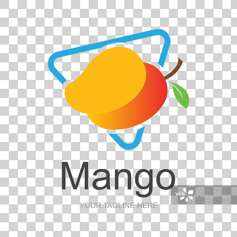 芒果logo水果设计简约风格图片素材
