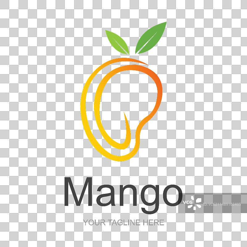 芒果logo水果设计简约风格图片素材