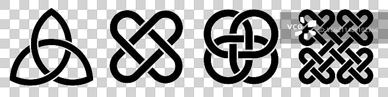 凯尔特风格的各种装饰品图像集图片素材