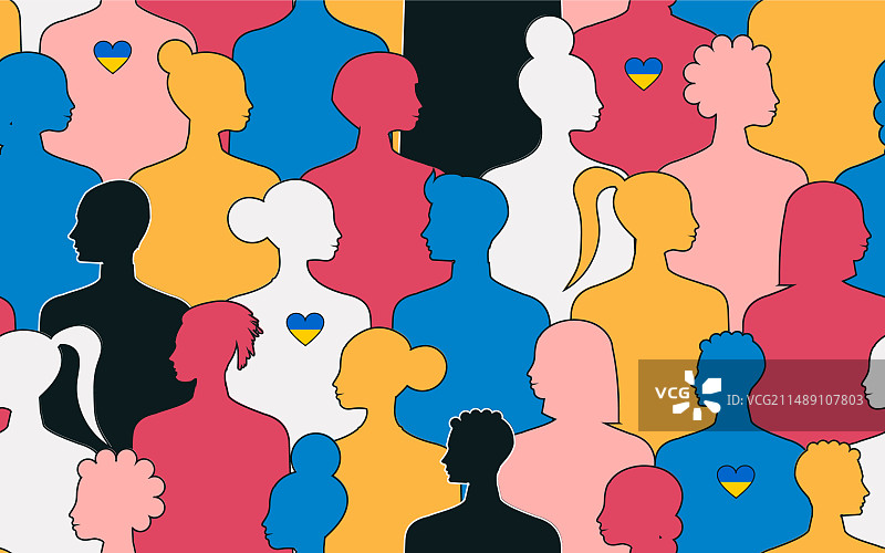 男女剪影图案图片素材