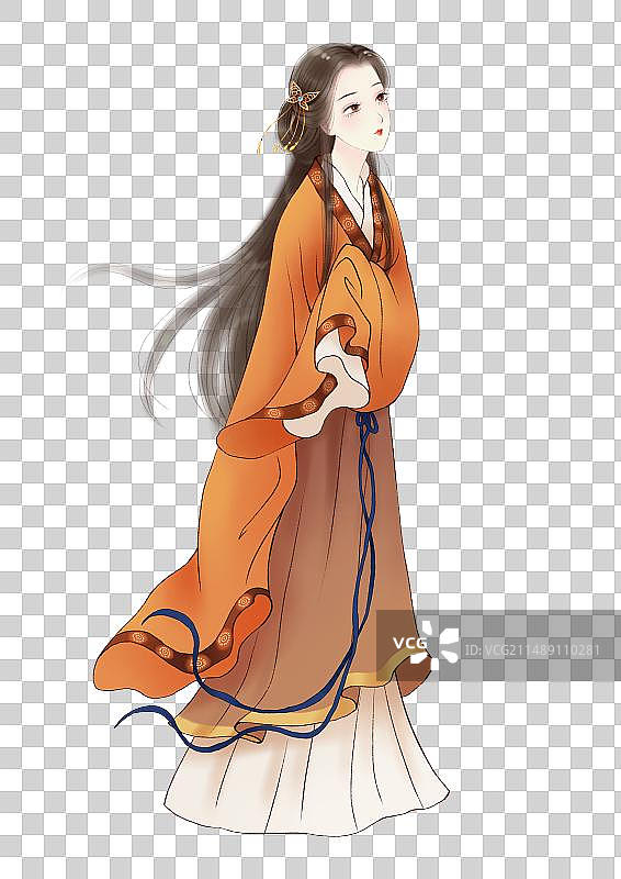 全身仕女元素图片素材