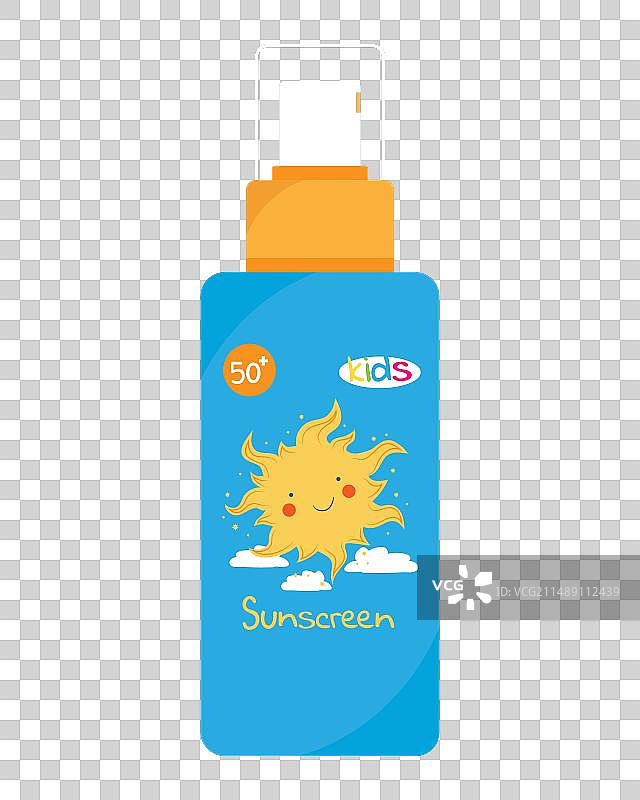 儿童婴儿防晒喷雾瓶图片素材